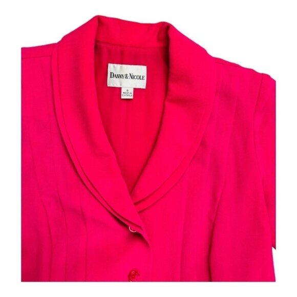Vintage Danny & Nicole Dress Suit 2 Piece Pink Size 8 - Picture 6 of 8